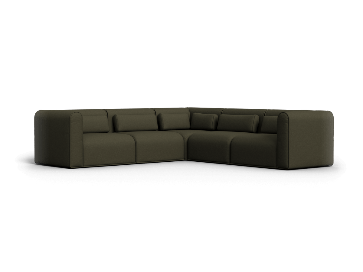 Bangalow Modular Corner Sofa, back and frame view