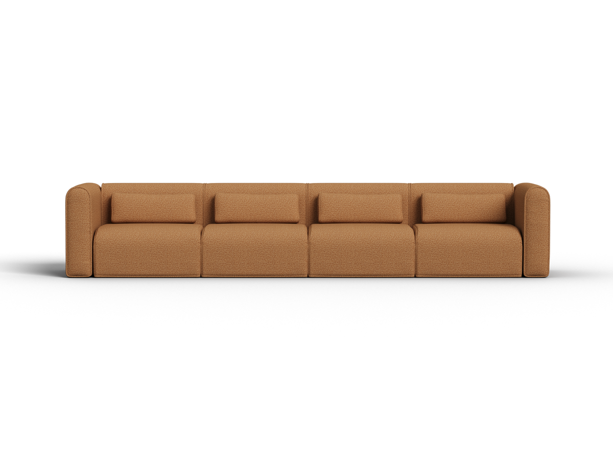 Bangalow Modular Sofa, styled with cushions