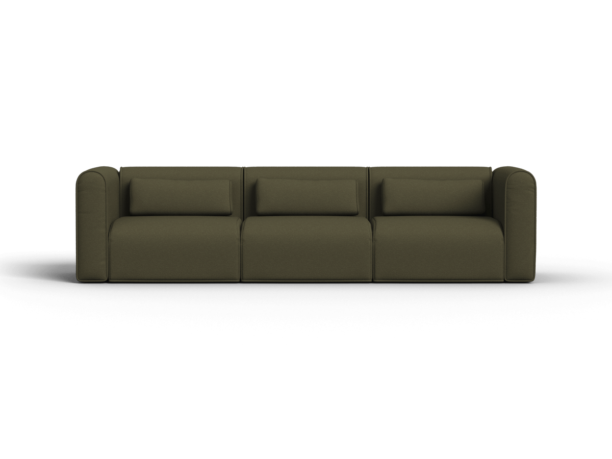 Bangalow Modular Sofa, back and frame view