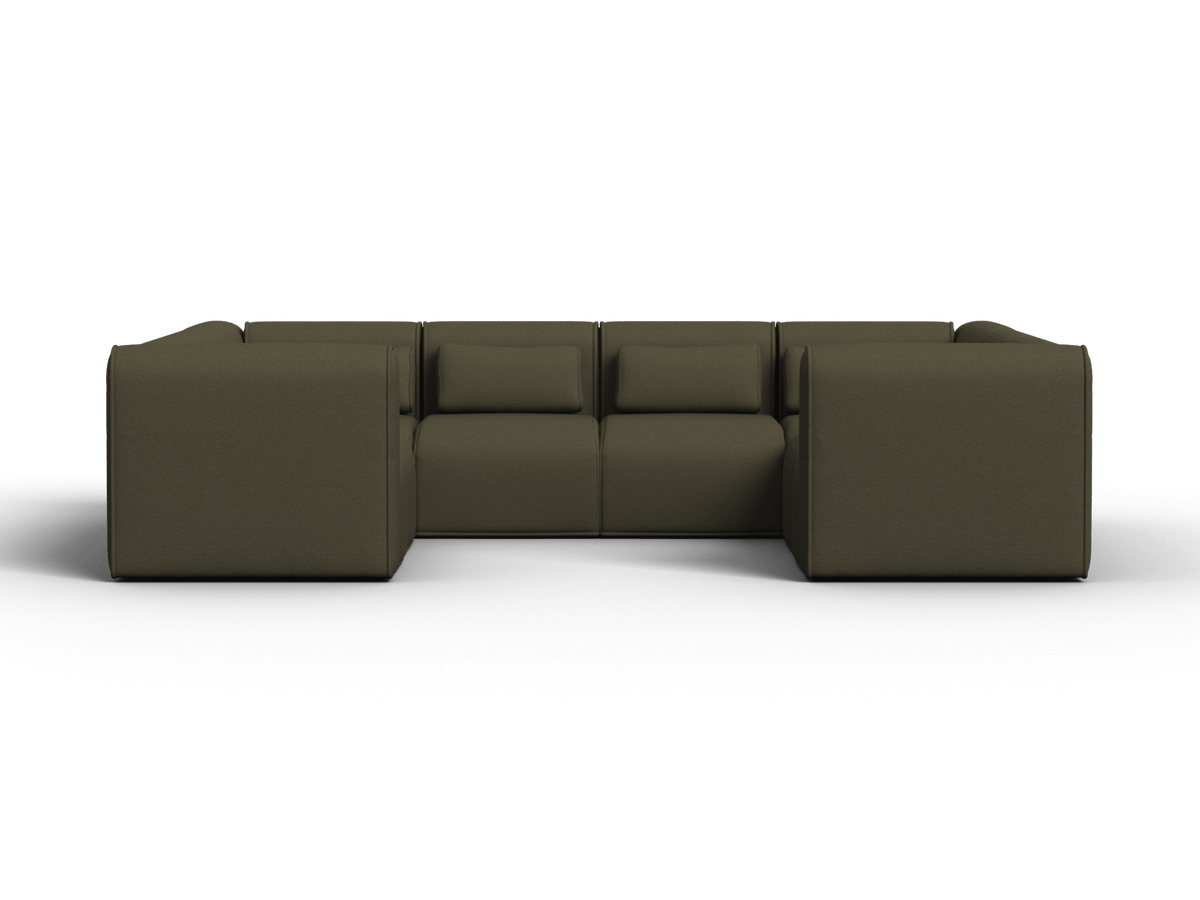Bangalow Modular U-Shape Sofa, second seat and cushion detail