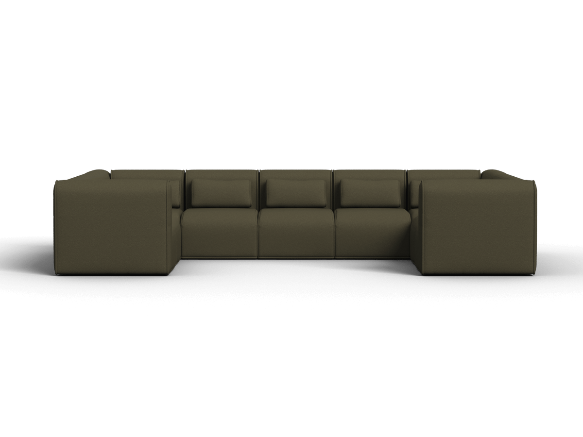 Bangalow Modular U-Shape Sofa, second full length side view