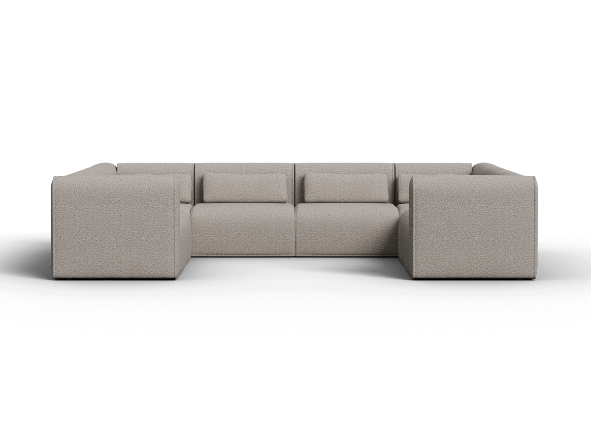 Bangalow Modular U-Shape Sofa, fabric texture close up