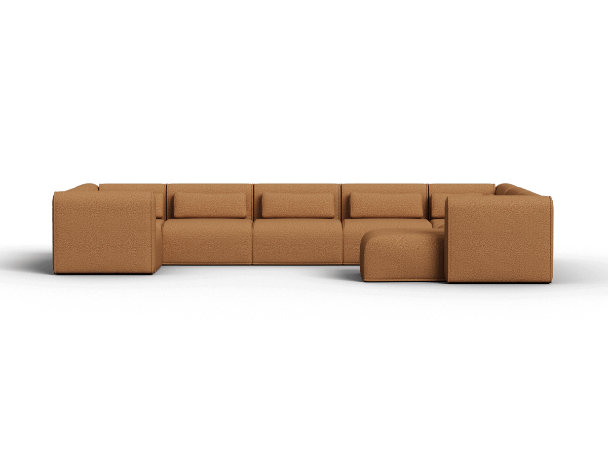Bangalow Modular U-Shape Sofa, seat depth detail