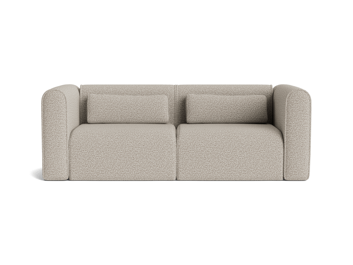 Bangalow Sofa Cover Pack, limestone, full front view