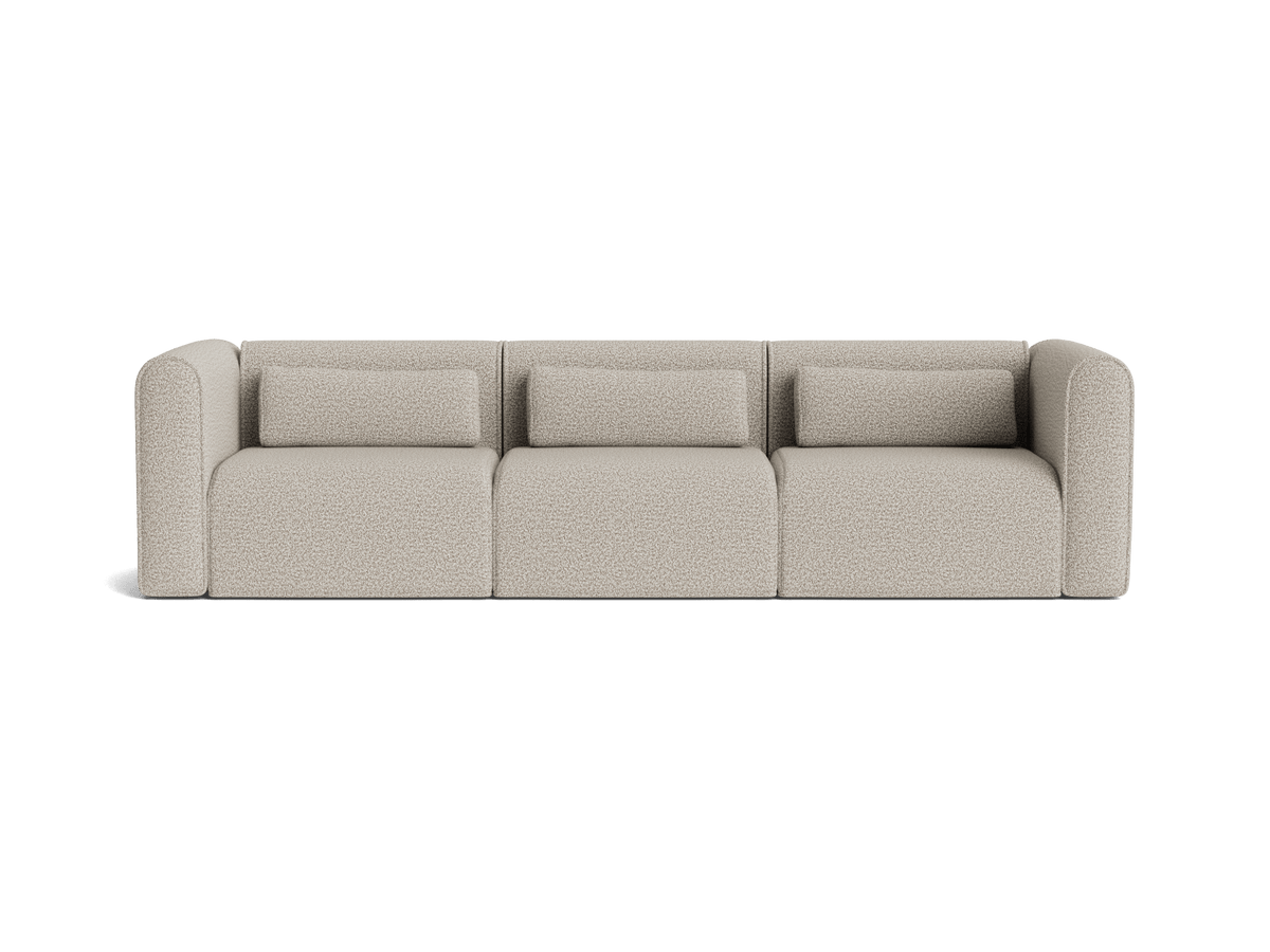 Bangalow Sofa Cover Pack, limestone, overhead view