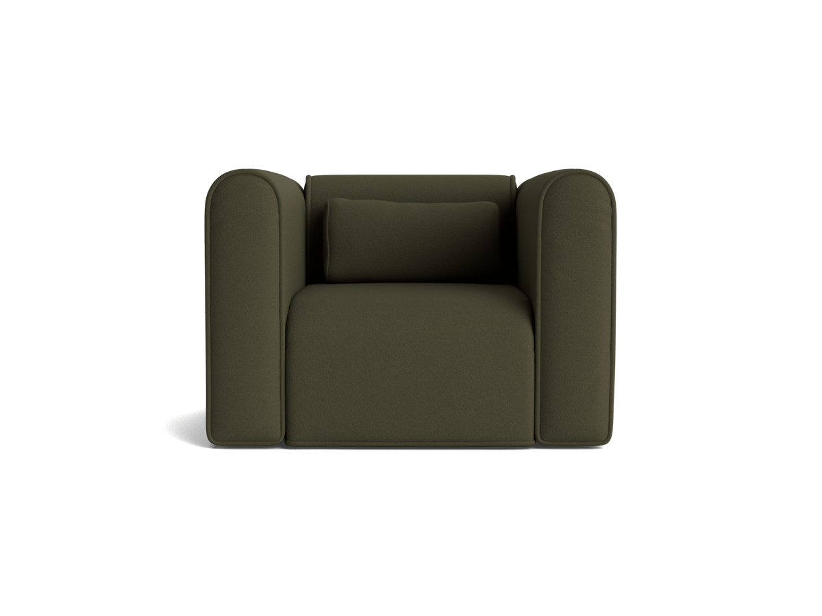 Bangalow Sofa Cover Pack, greenwattle, angled three quarter view