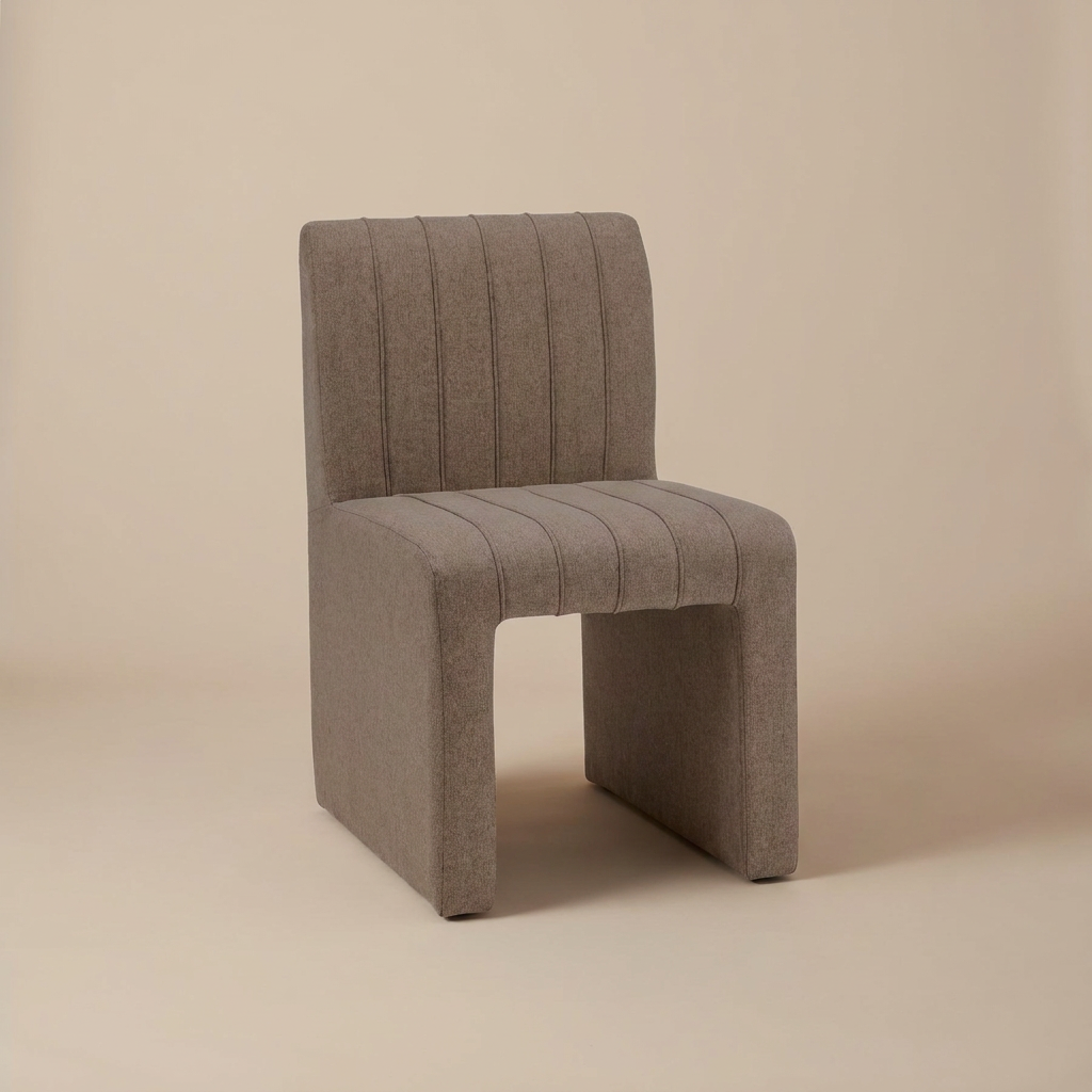 Basel Dining Chair, brown finish