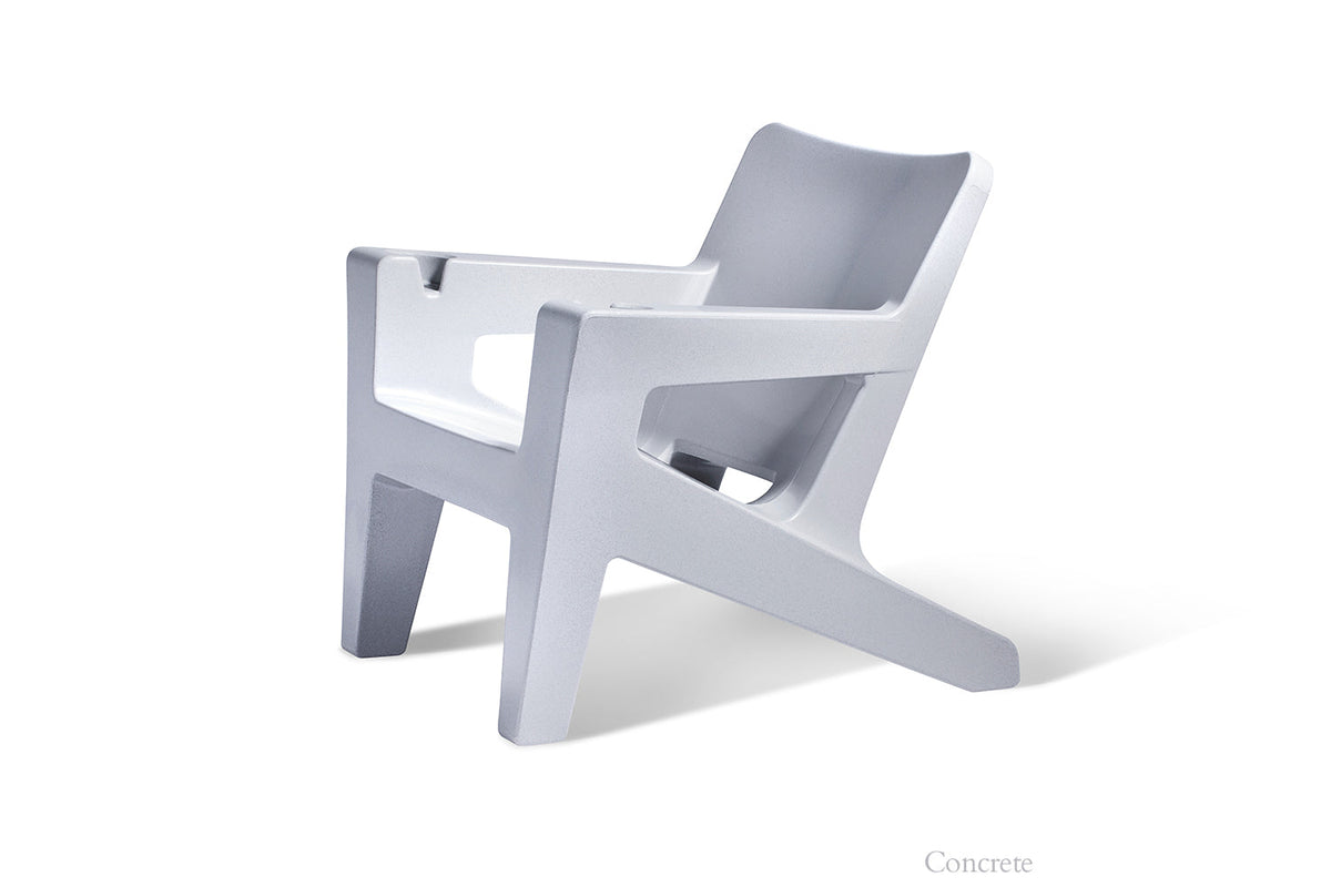 Bask Outdoor Lounge Chair, concrete, studio shot