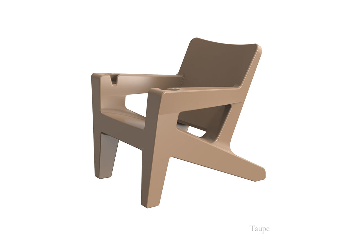 Bask Outdoor Lounge Chair, taupe, studio shot