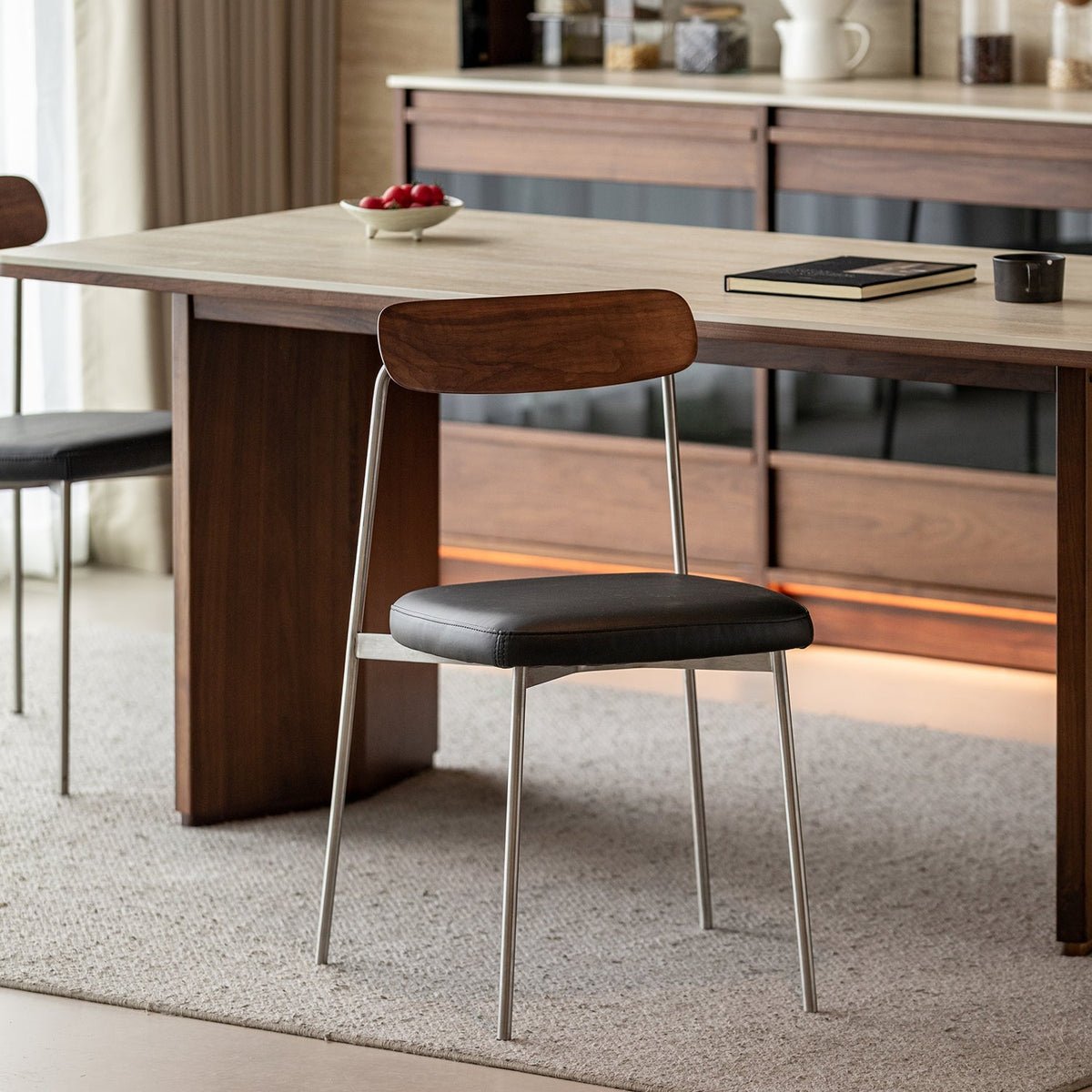 Bauhaus Walnut Wood Dining Chair WIENER
