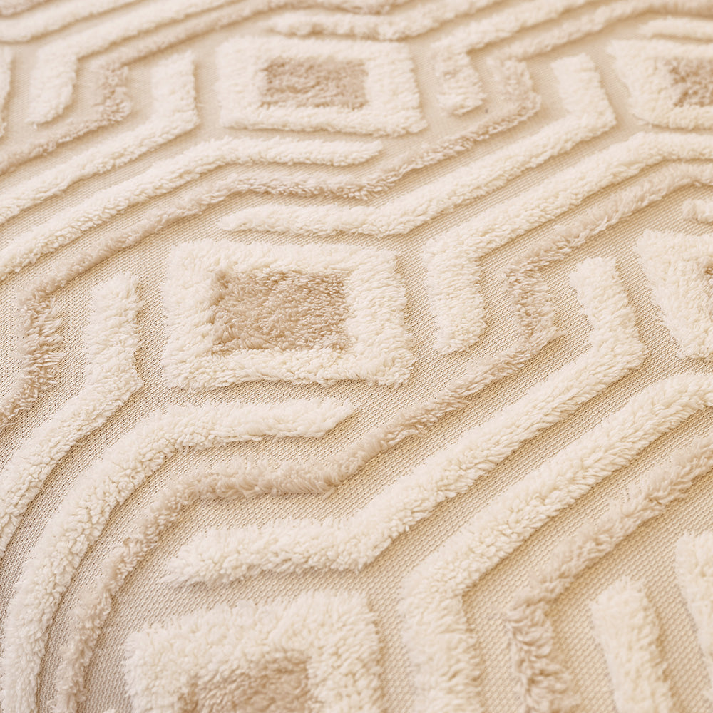 Boho Maze Plush Bolster Pet Sofa Bed, top down view