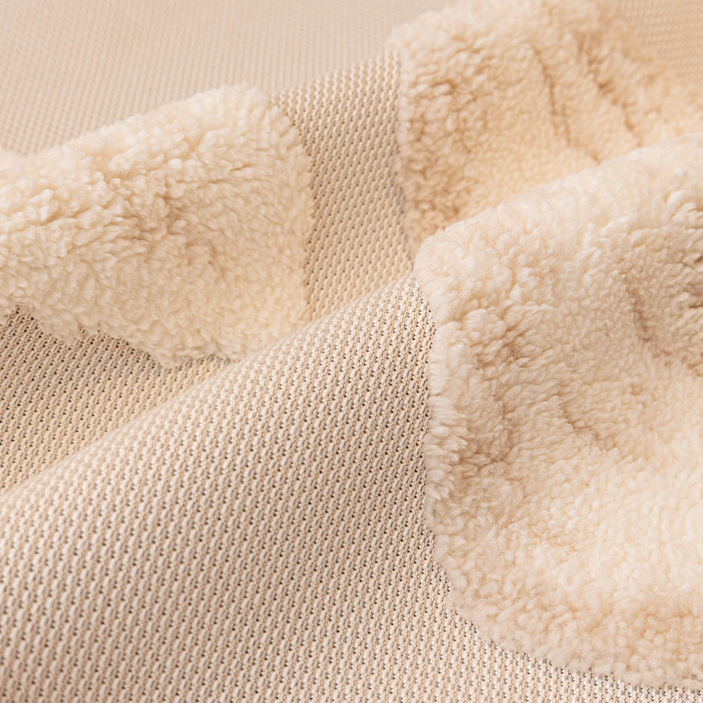 Botanical Leaf Plush Bolster Pet Sofa Bed, side profile