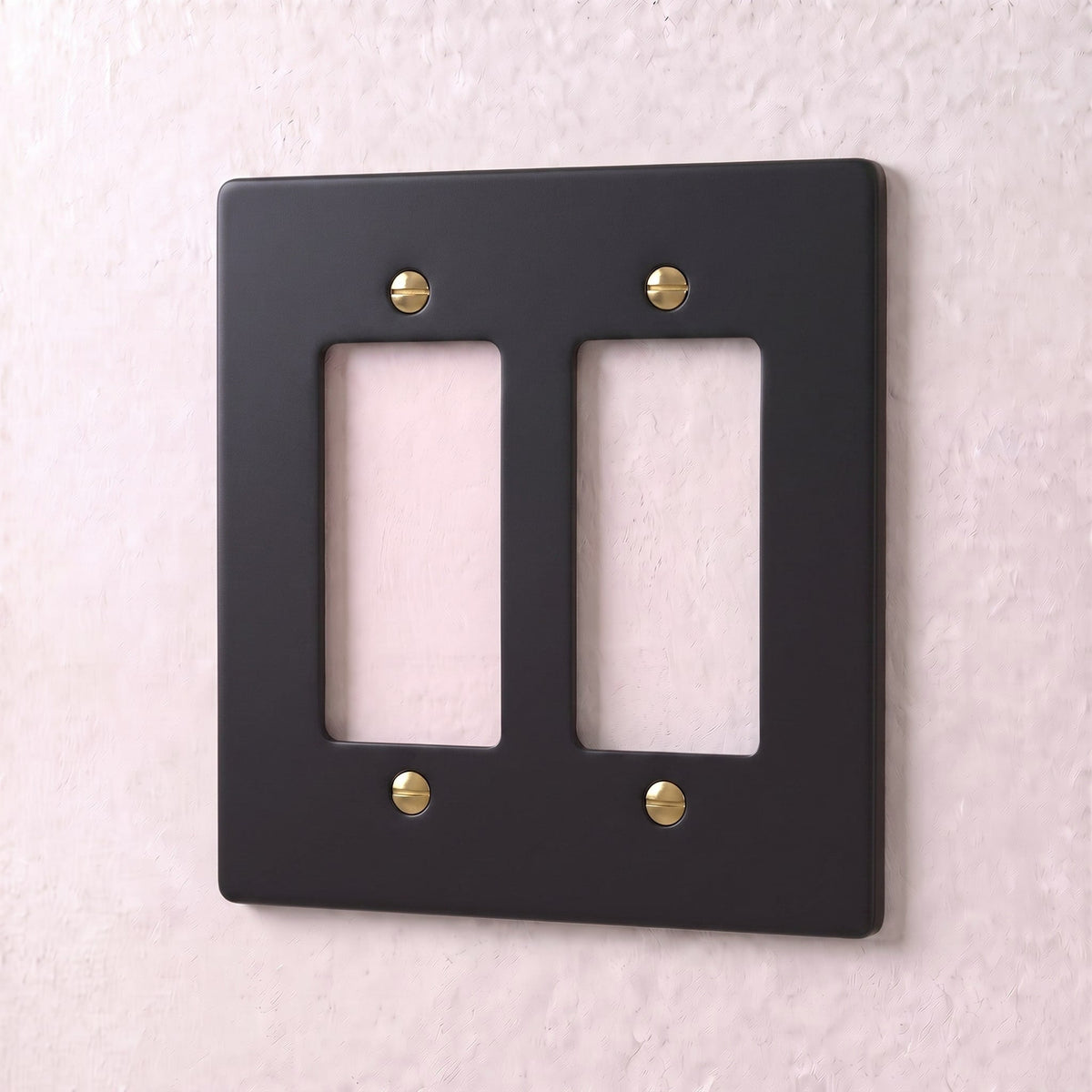 Brass Wall Plate (1-5 Gang), full range of finishes (2)
