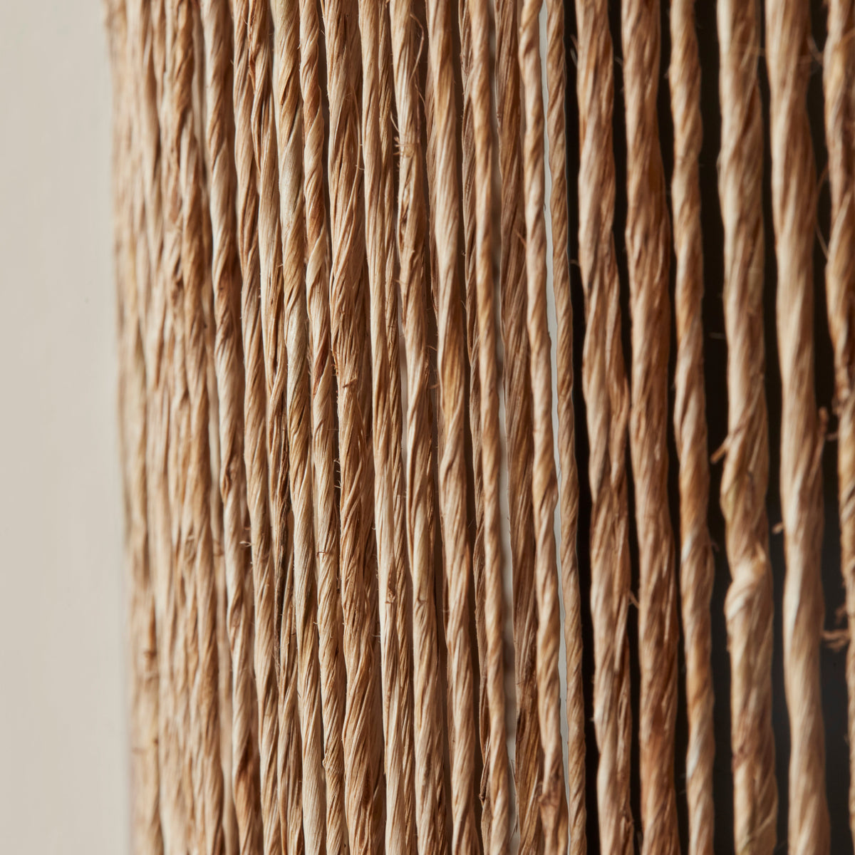 Cala Jute Wall Sconce, angled three quarter view