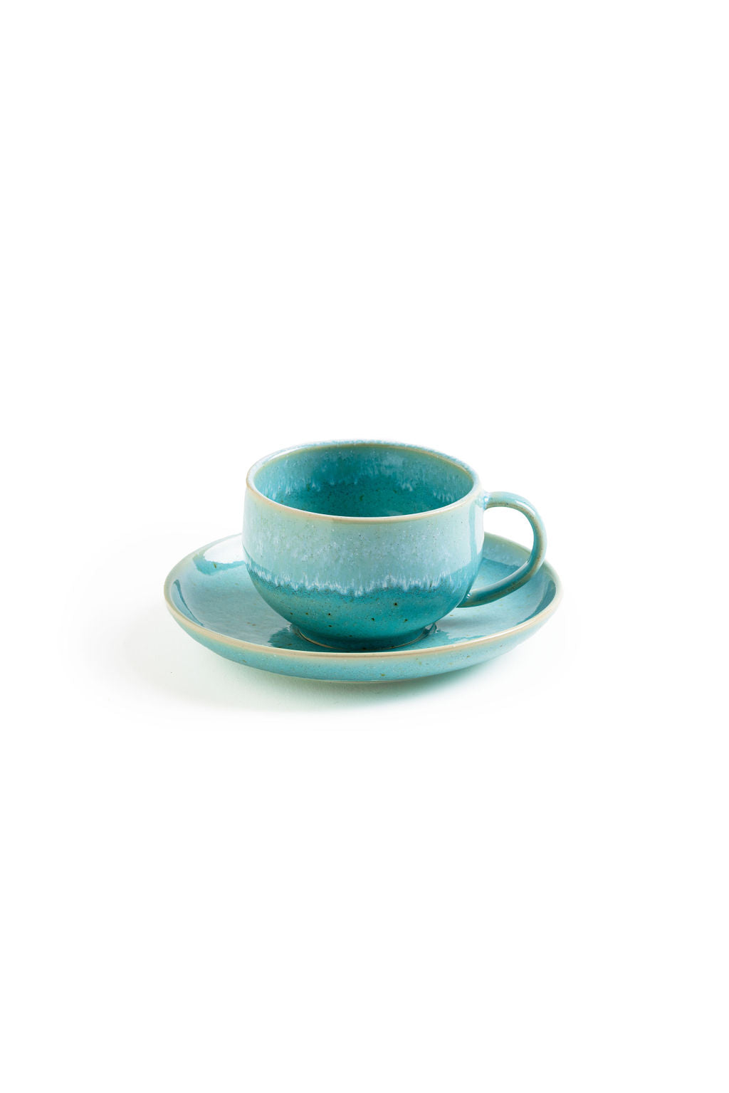 Cappuccino Mug & Saucer, white finish