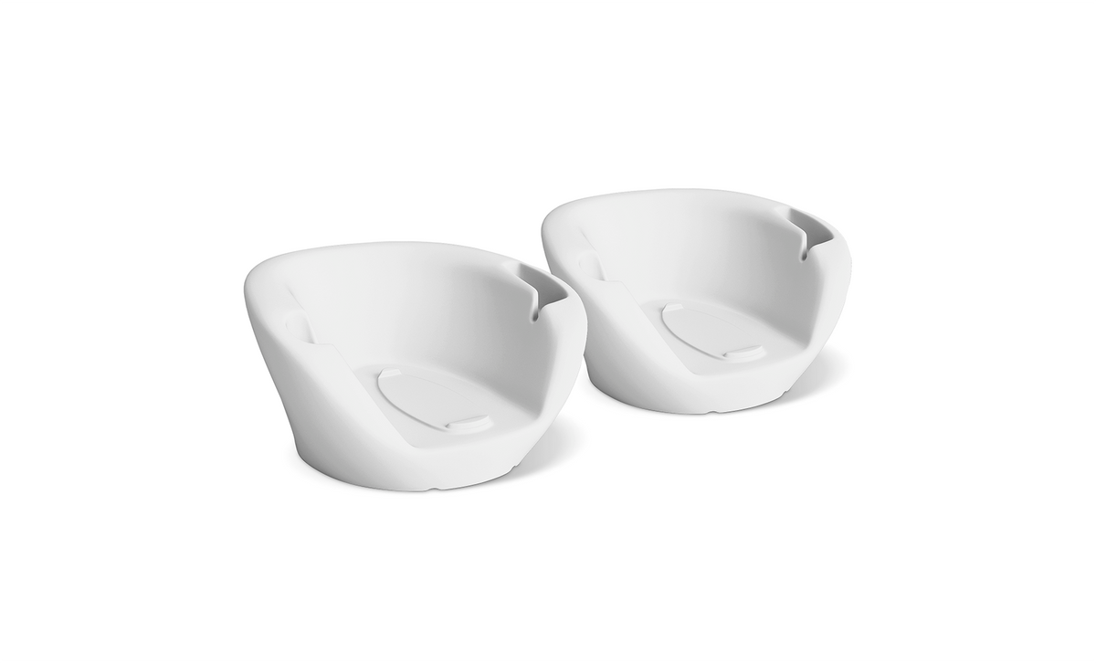 Chaise Armrest Console 2pk Set of 2, front view