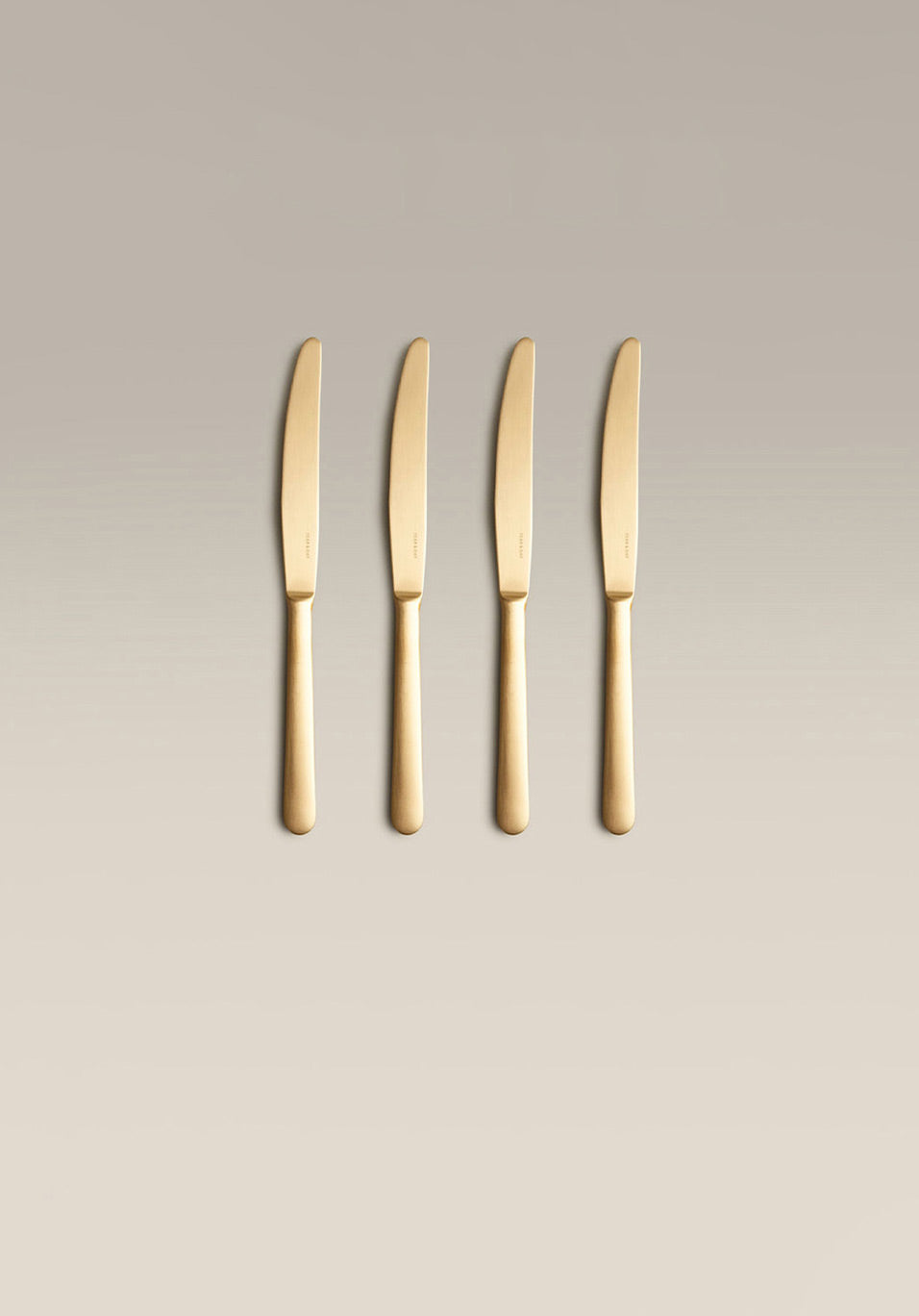 Classic Knife Set, gold, handle detail