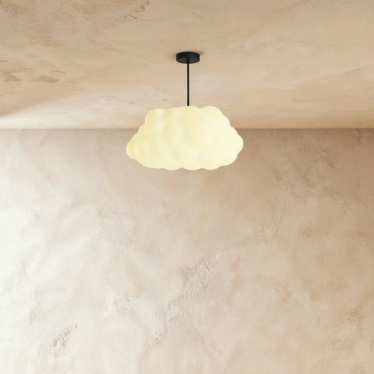 Cloud Nine Metal Pendant Light, second cord and ceiling canopy detail