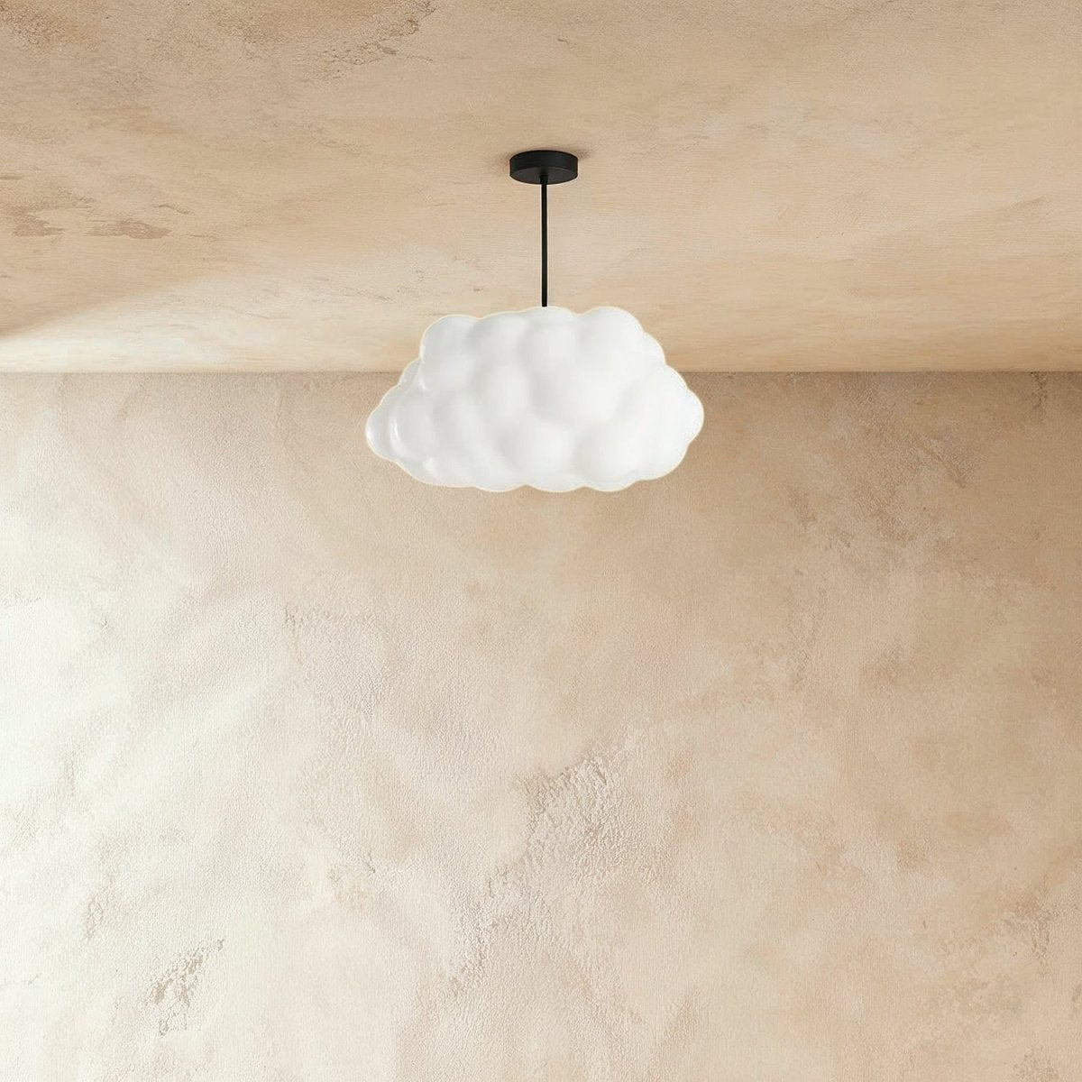 Cloud Nine Metal Pendant Light, second unlit profile view
