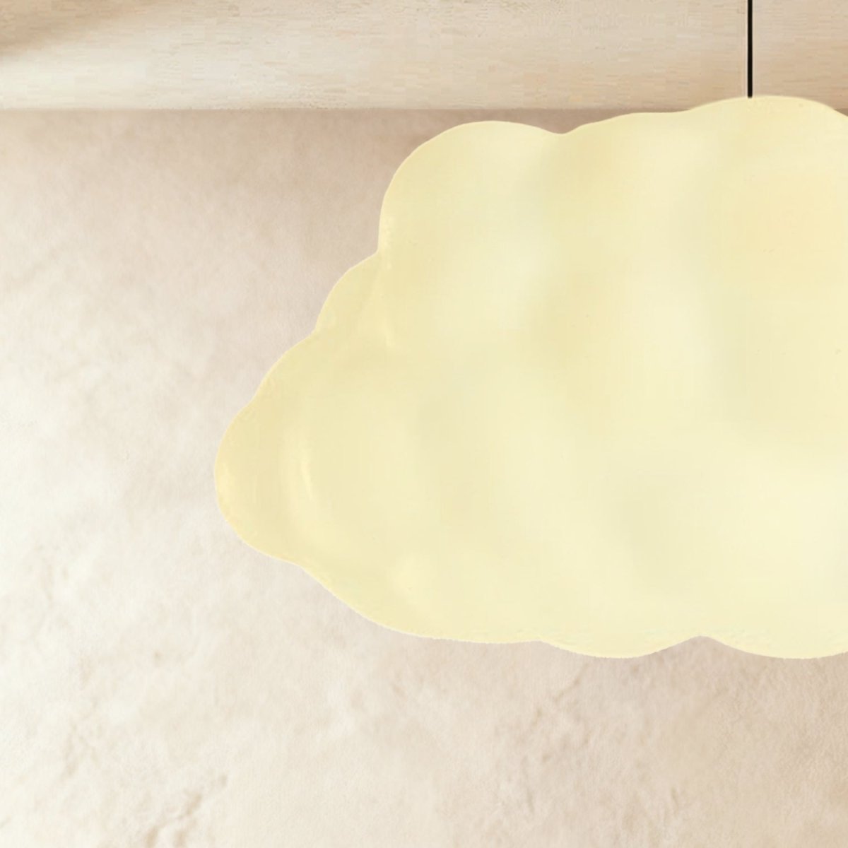 Cloud Nine Metal Pendant Light, second glow and light quality close up