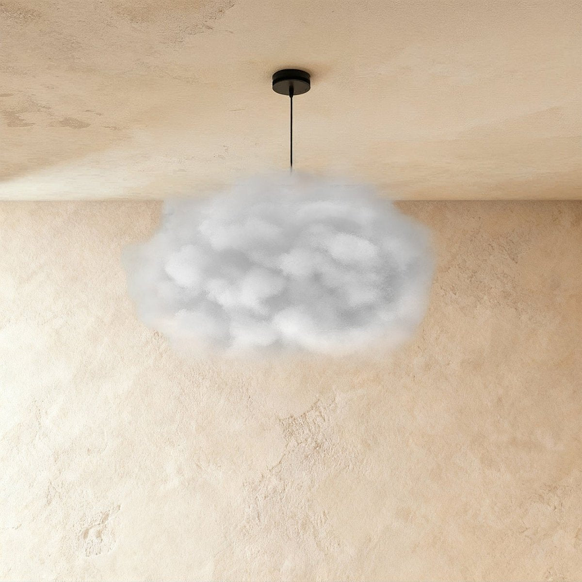 Cloud Nine Metal Pendant Light, full fixture front view