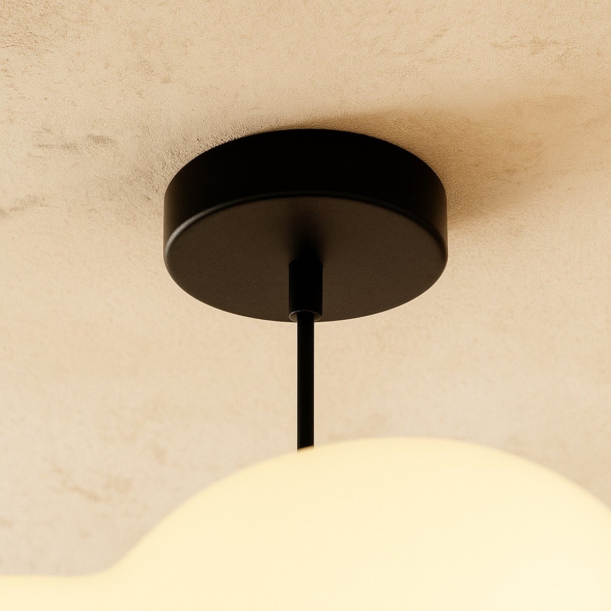 Cloud Nine Metal Pendant Light, second angled view showing the silhouette