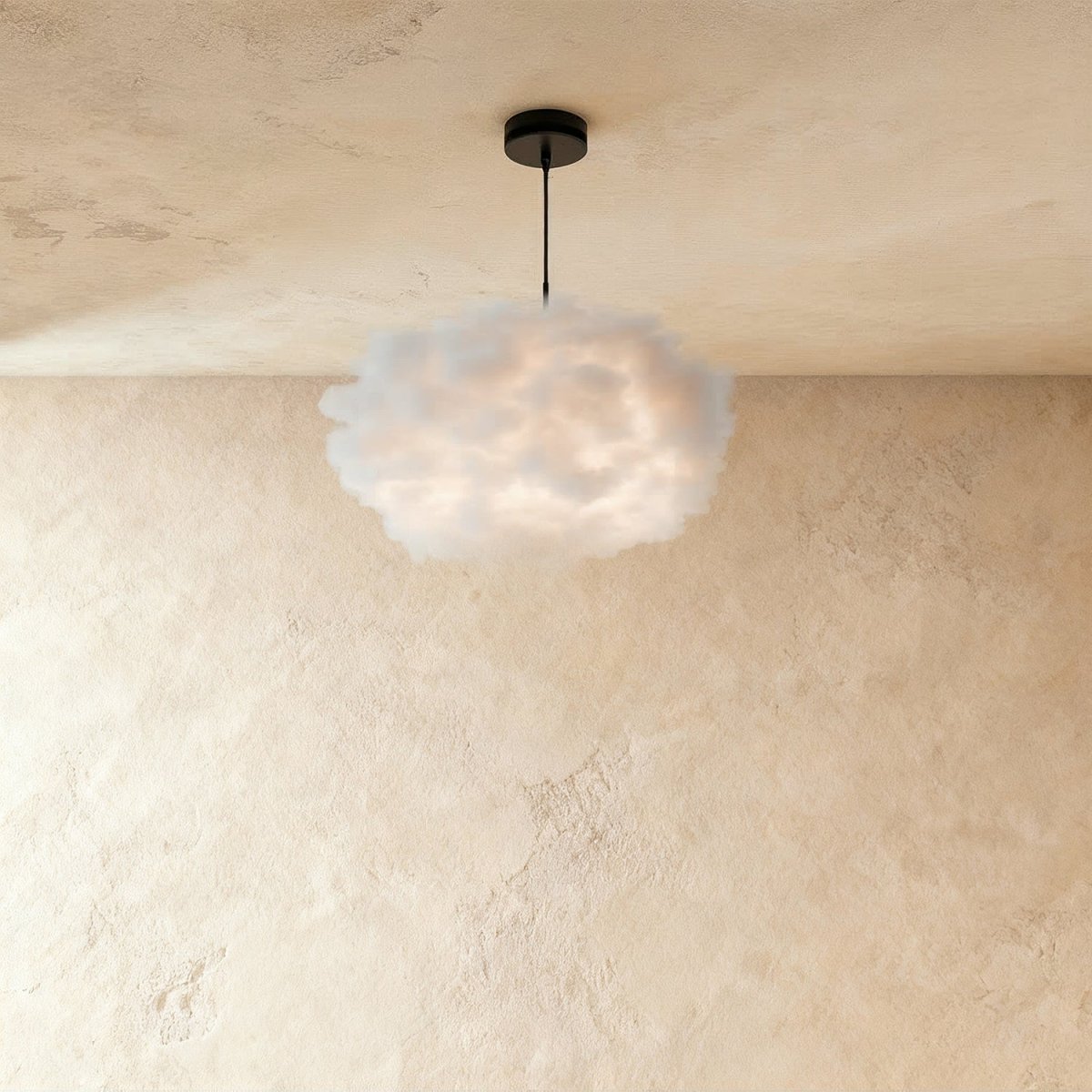 Cloud Nine Metal Pendant Light, glow and light quality close up