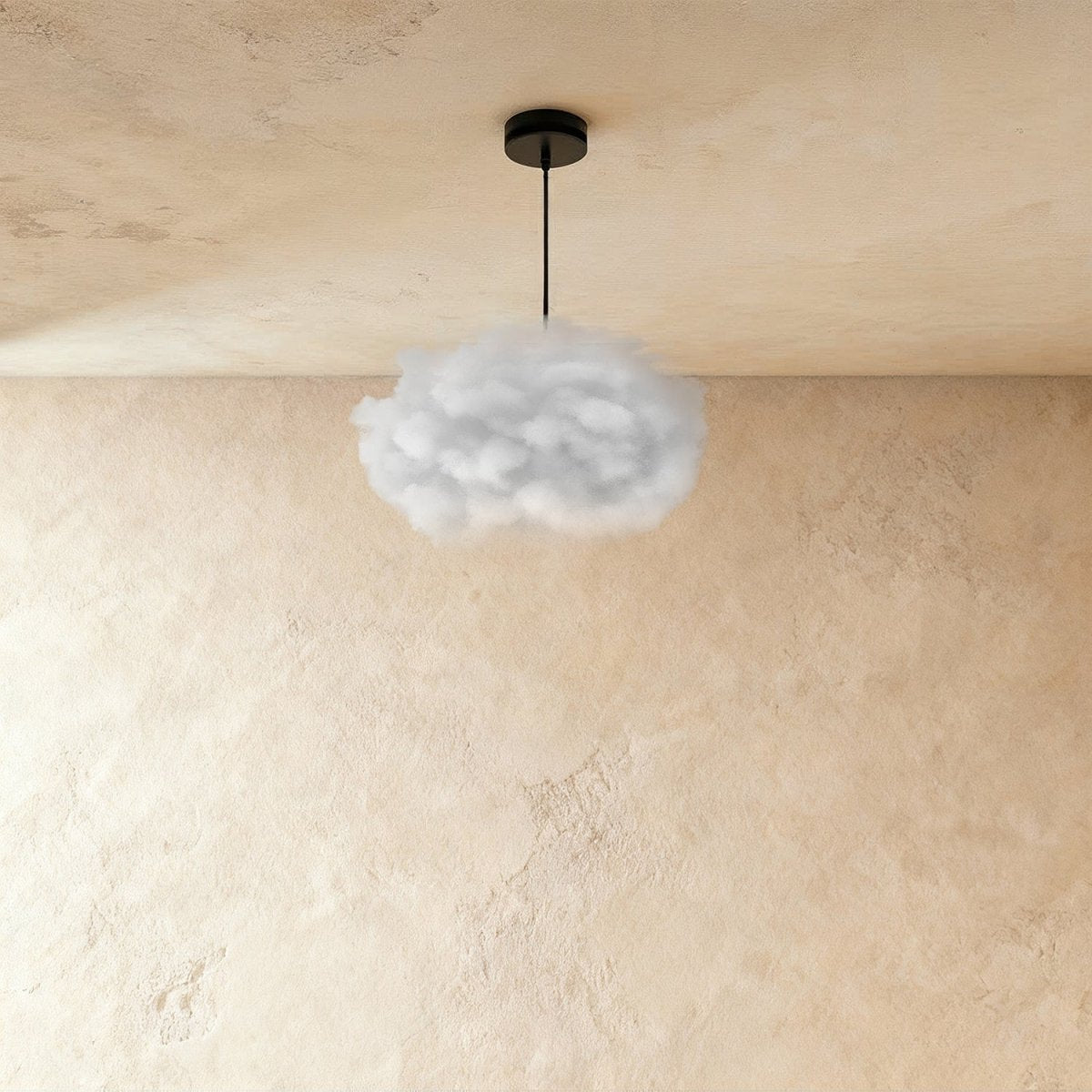 Cloud Nine Metal Pendant Light, styled above a dining table