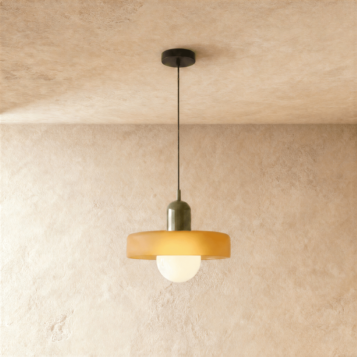 Cride Metal Pendant Light, second full fixture front view