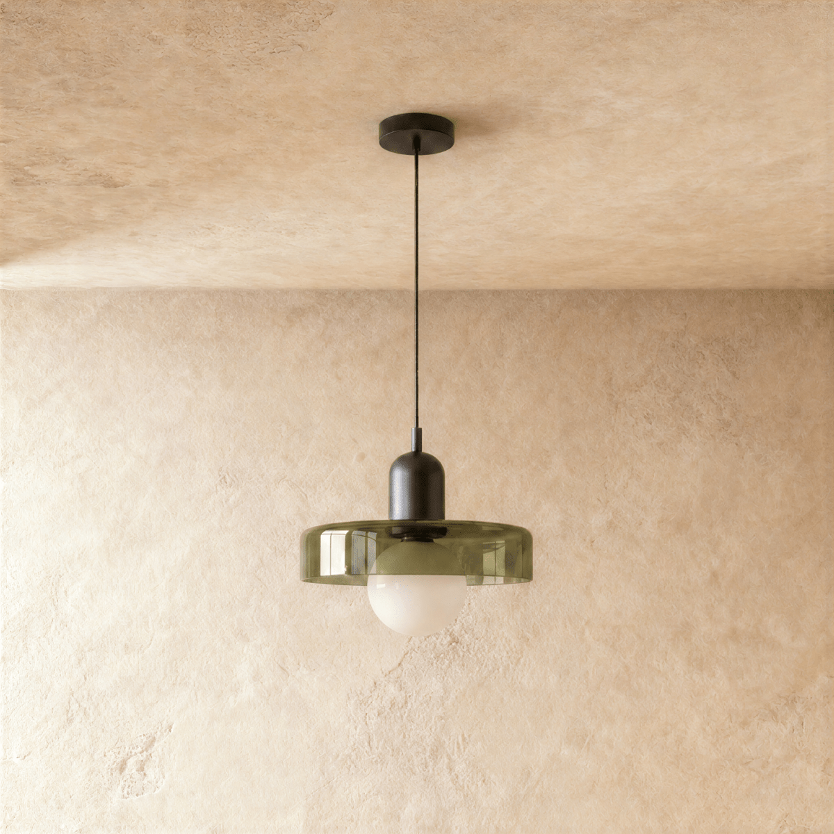 Cride Metal Pendant Light, second angled view showing the silhouette