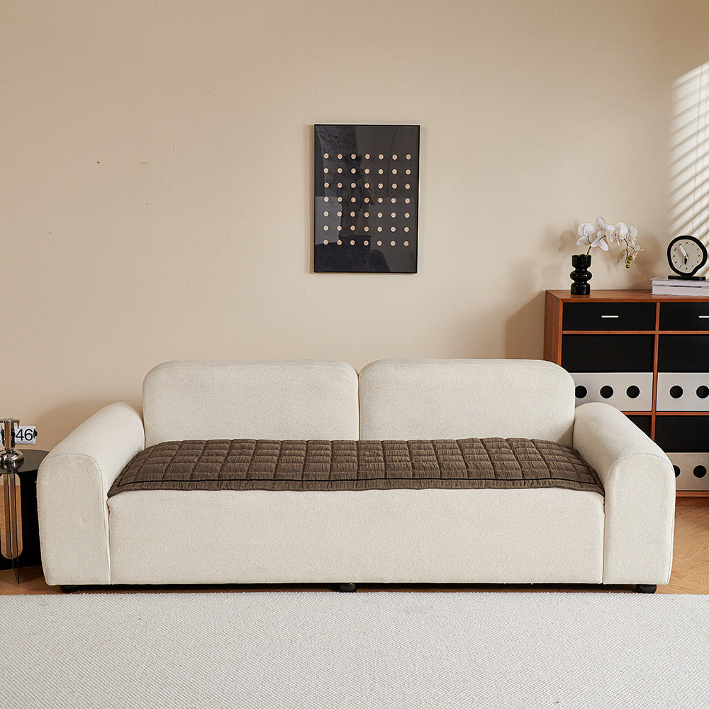 Crinkle Texture Non-Slip Sofa Mat, second full flat lay view