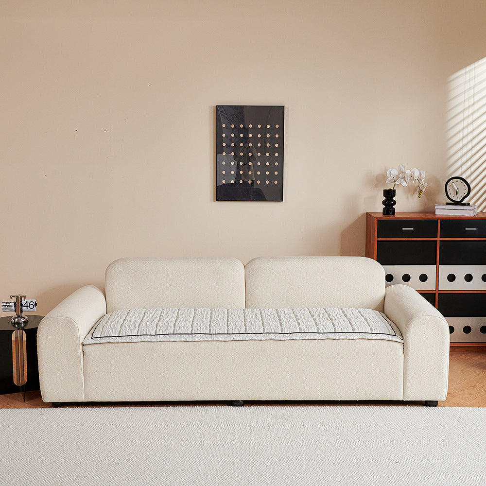 Crinkle Texture Non-Slip Sofa Mat, full flat lay view