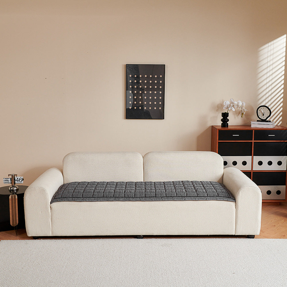 Crinkle Texture Non-Slip Sofa Mat, reverse side view