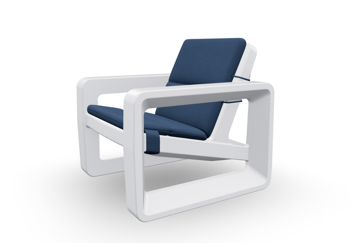 Deck Chair Cushion, full flat lay view