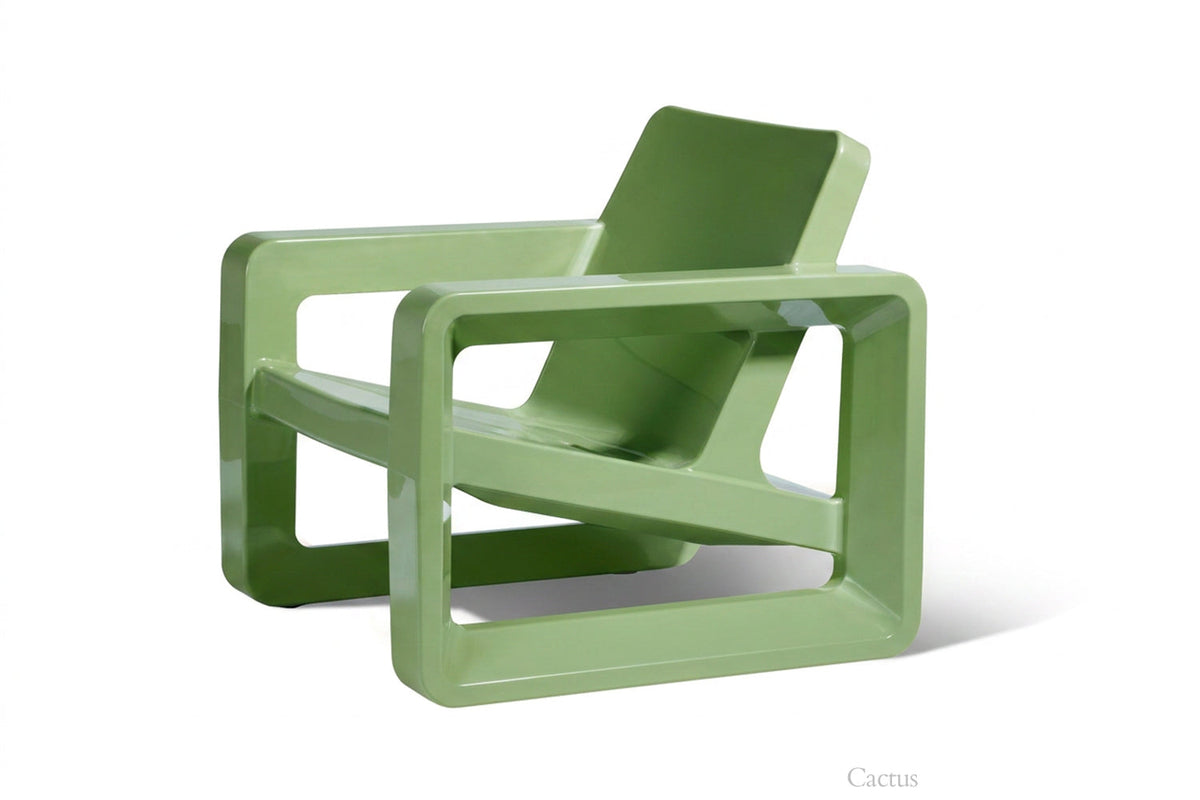 Deck Outdoor Lounge Chair, cactus, armrest detail