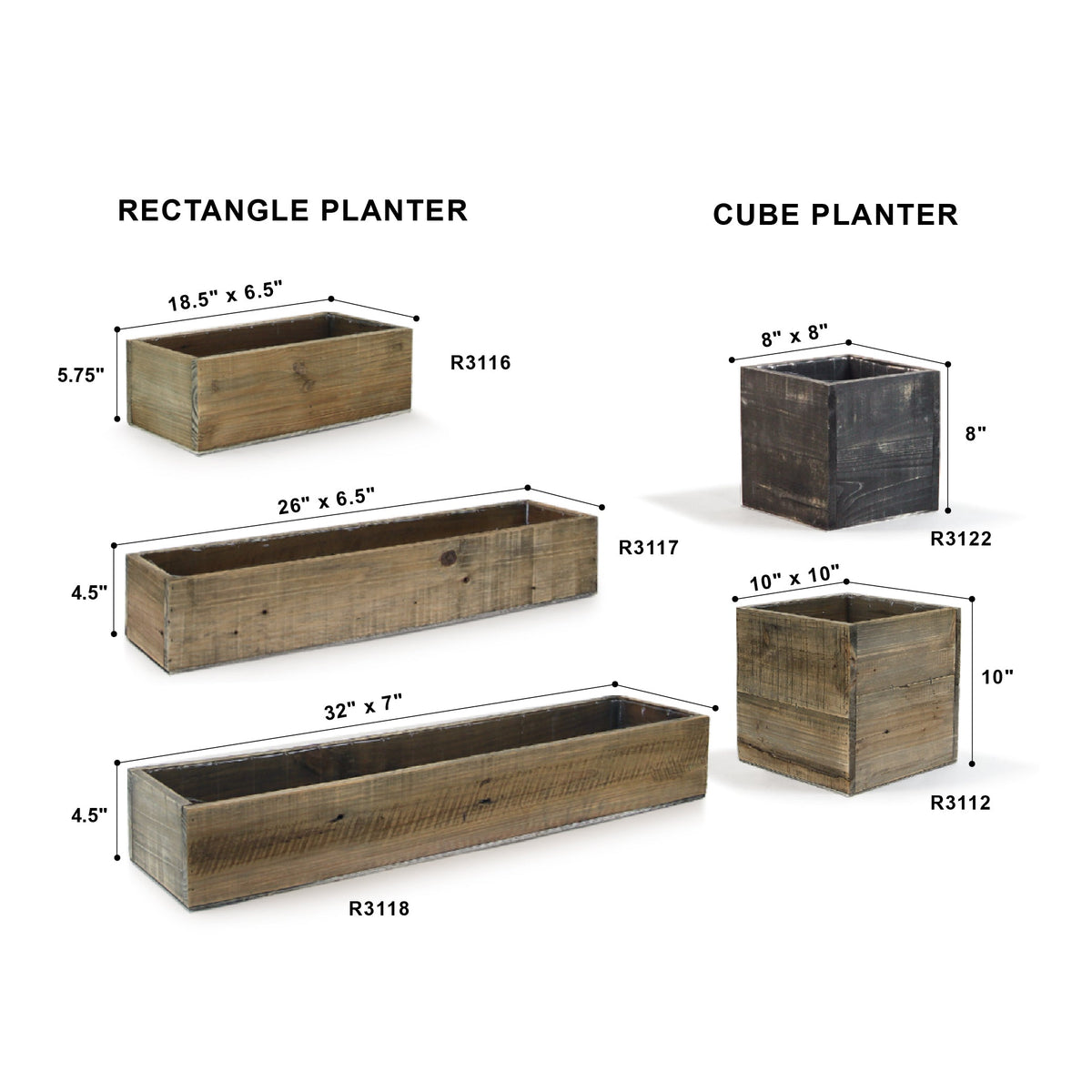 Reclaimed Wood Planter Box