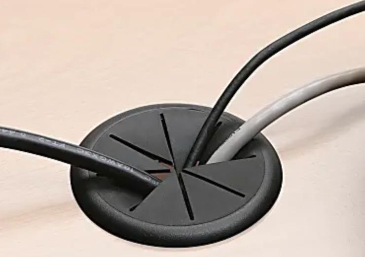 Dual USB and AC Power Outlet Module, full front view