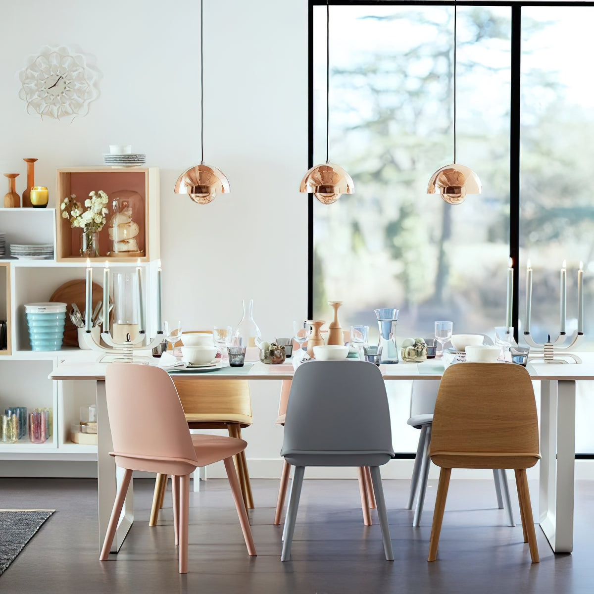 Duo Dome Pendant Light, second finish close up