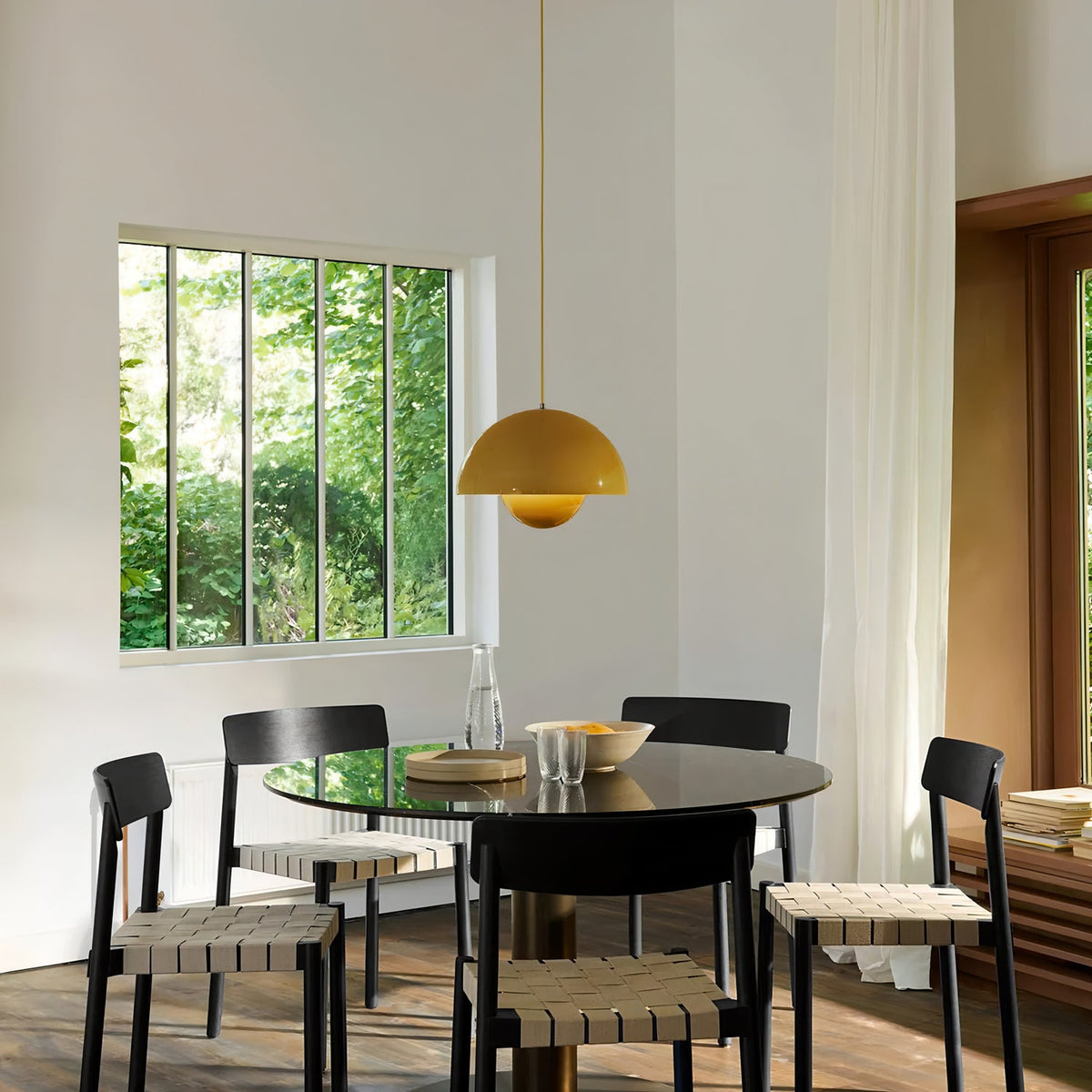 Duo Dome Pendant Light, shade and material close up