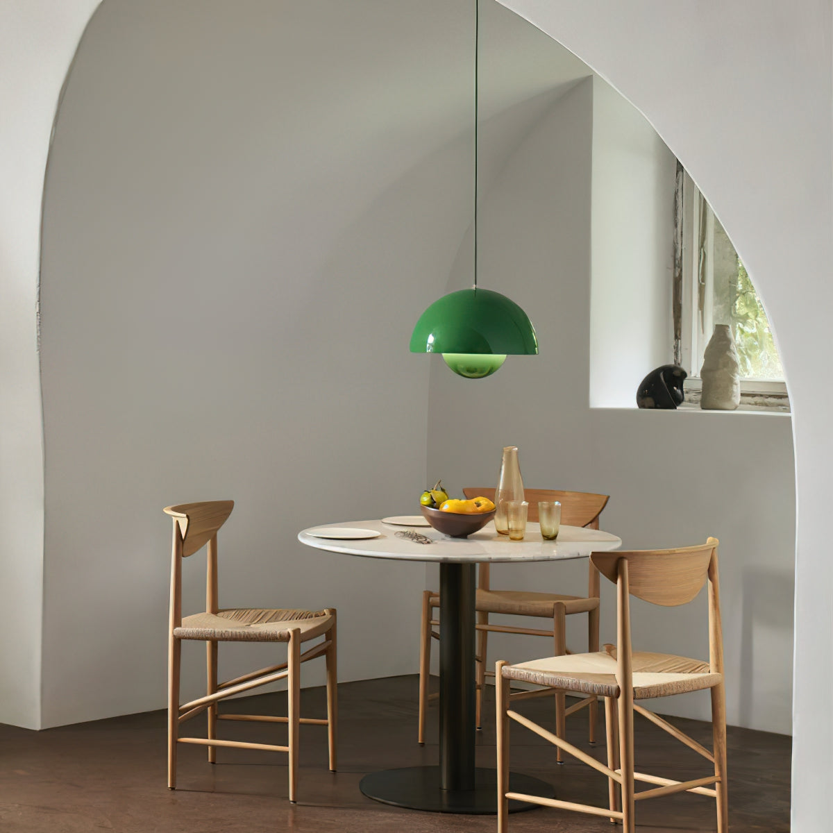Duo Dome Pendant Light, socket and hardware detail