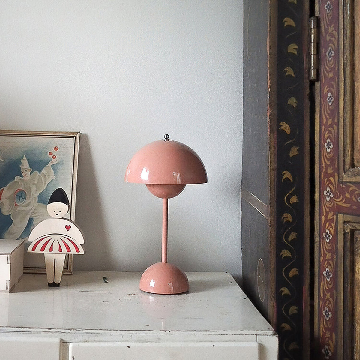 Duo Dome Portable Table Lamp, second full fixture view