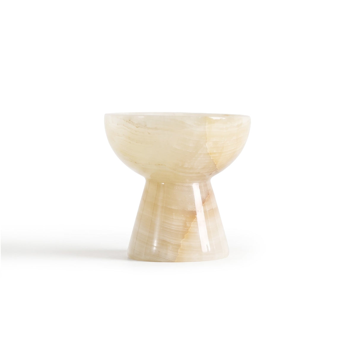 Elysian Onyx Goblet Votive, front view