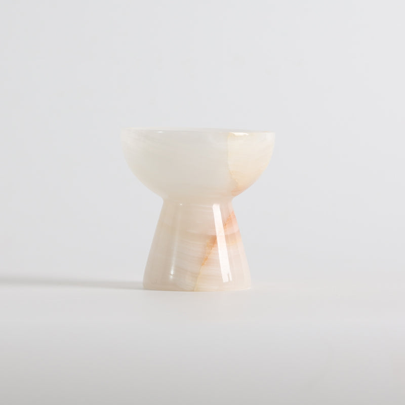 Elysian Onyx Goblet Votive, second top down view