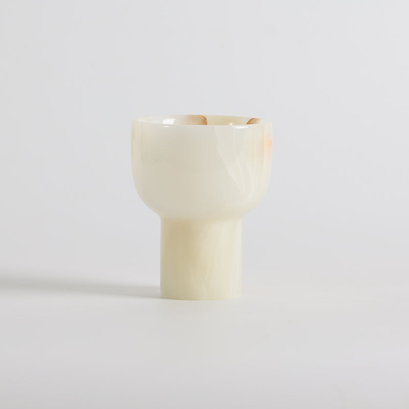 Elysian Onyx Goblet Votive, second side profile