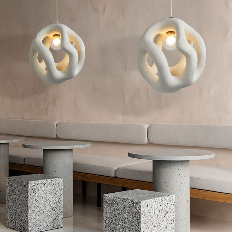 Entwine Metal Pendant Light, top of the shade in detail