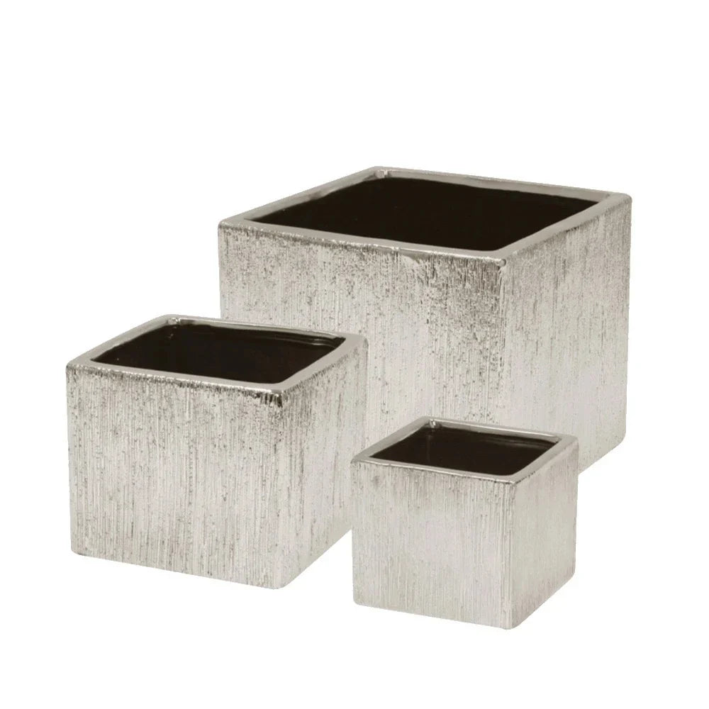 Etched Metallic Silver Collection, grain and finish close up