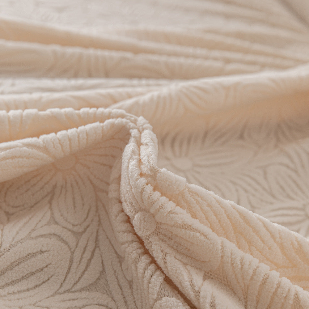 Floral Jacquard Sofa Slipcover, second weave texture close up