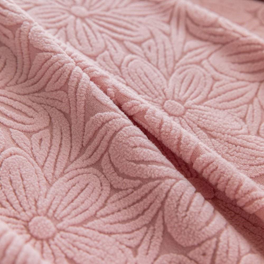 Floral Jacquard Sofa Slipcover, second fabric close up