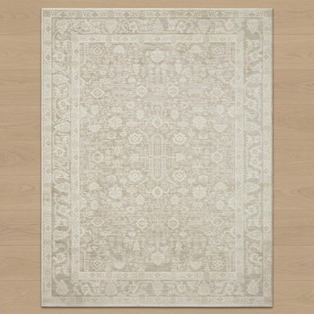 Heirloom Traditional Rug, draped and styled view