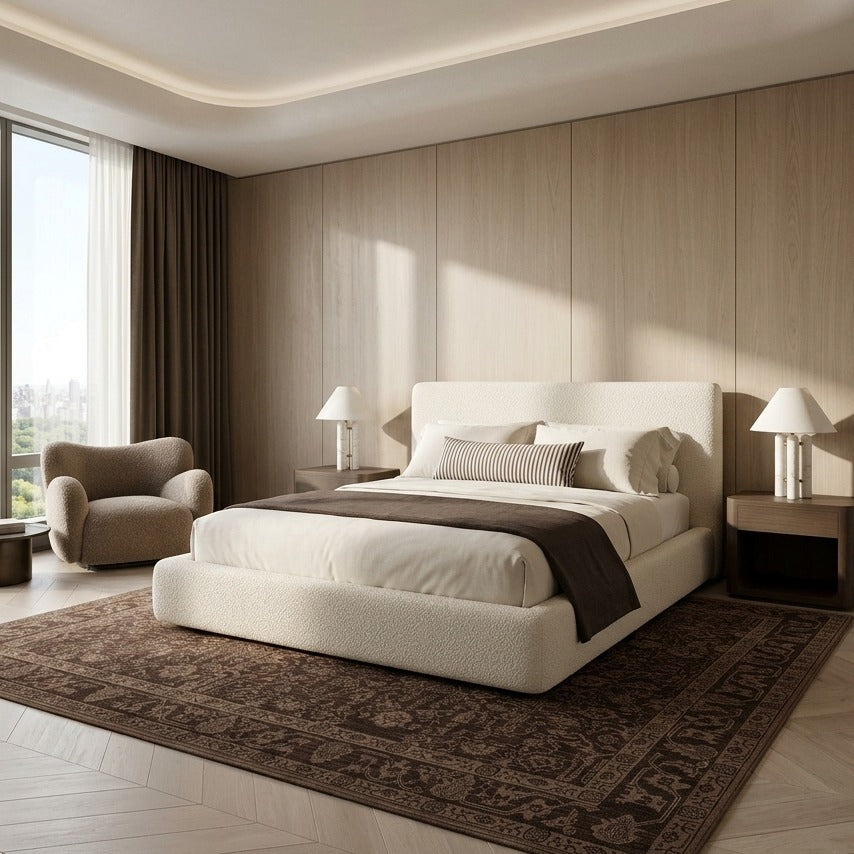 Heirloom Traditional Rug, styled in a room